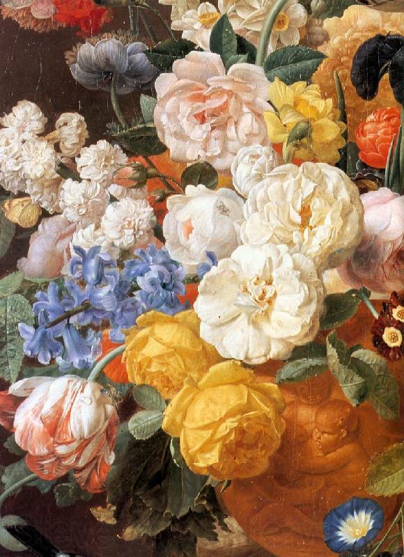 ELIAERTS, Jan Frans Bouquet of Flowers in a Sculpted Vase (detail) f Norge oil painting art